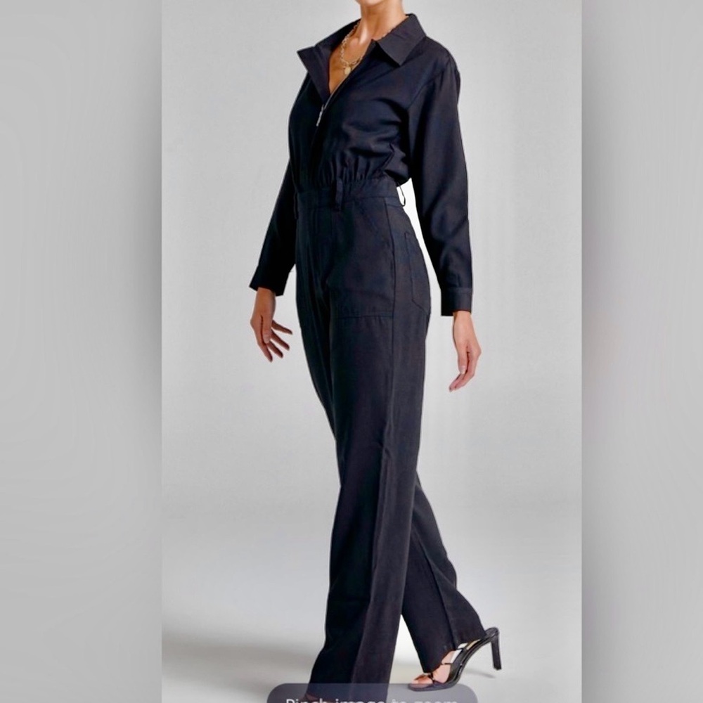 We Wore What Black Utility Jumpsuit Size XL